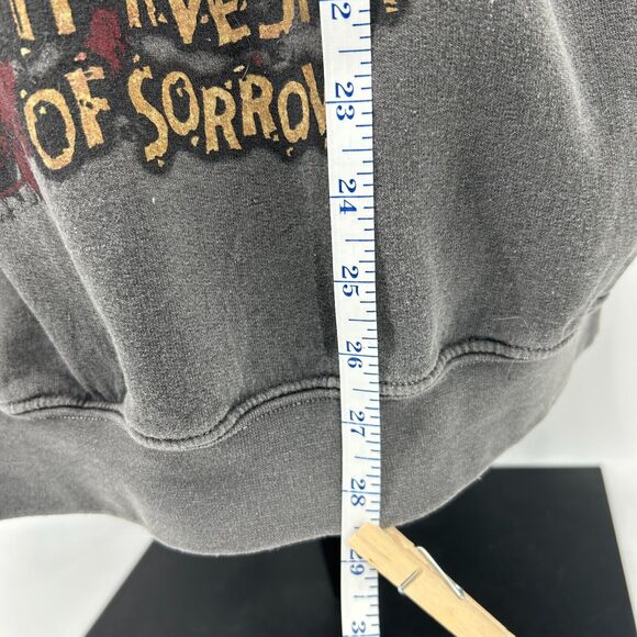 METALLICA Harvester of Sorrow Tour Sweatshirt ~Gray Crewneck/Pullover ~ Sz S/M - Picture 8 of 11